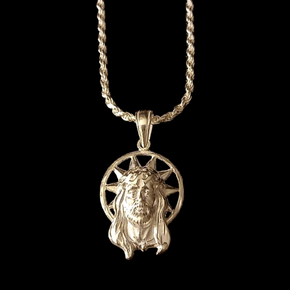 925 JESUS Pendant On Chain